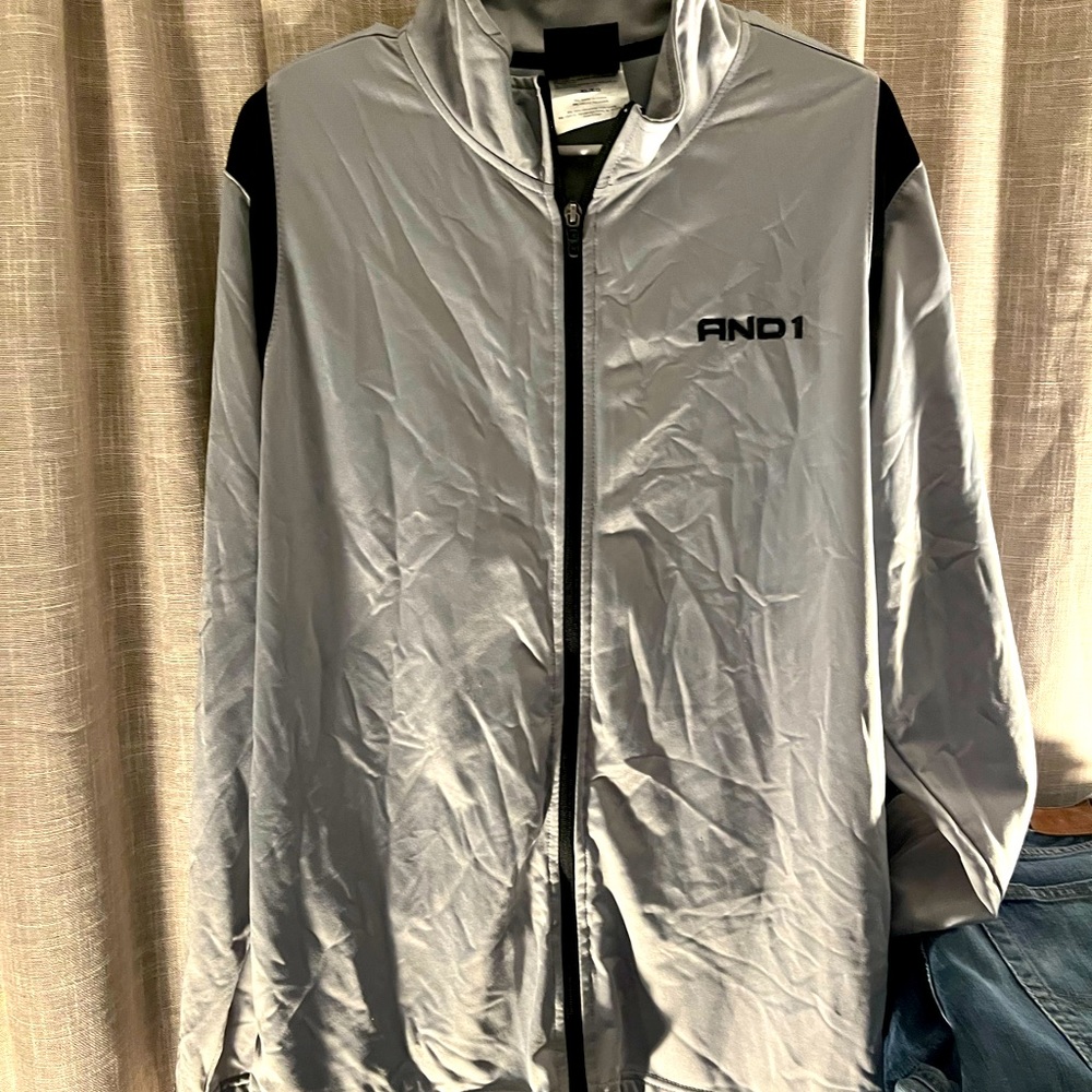 And 1 zipper front jogging jacket